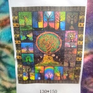 Tree of Life fleece blanket 50 x 60